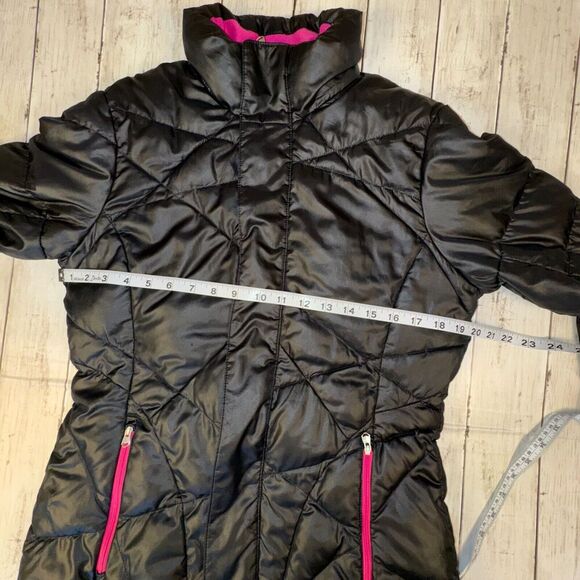 Spyder ThermaWeb Jacket Womens M Puffer Performance Full Zip Storm Flap Black - Picture 6 of 7